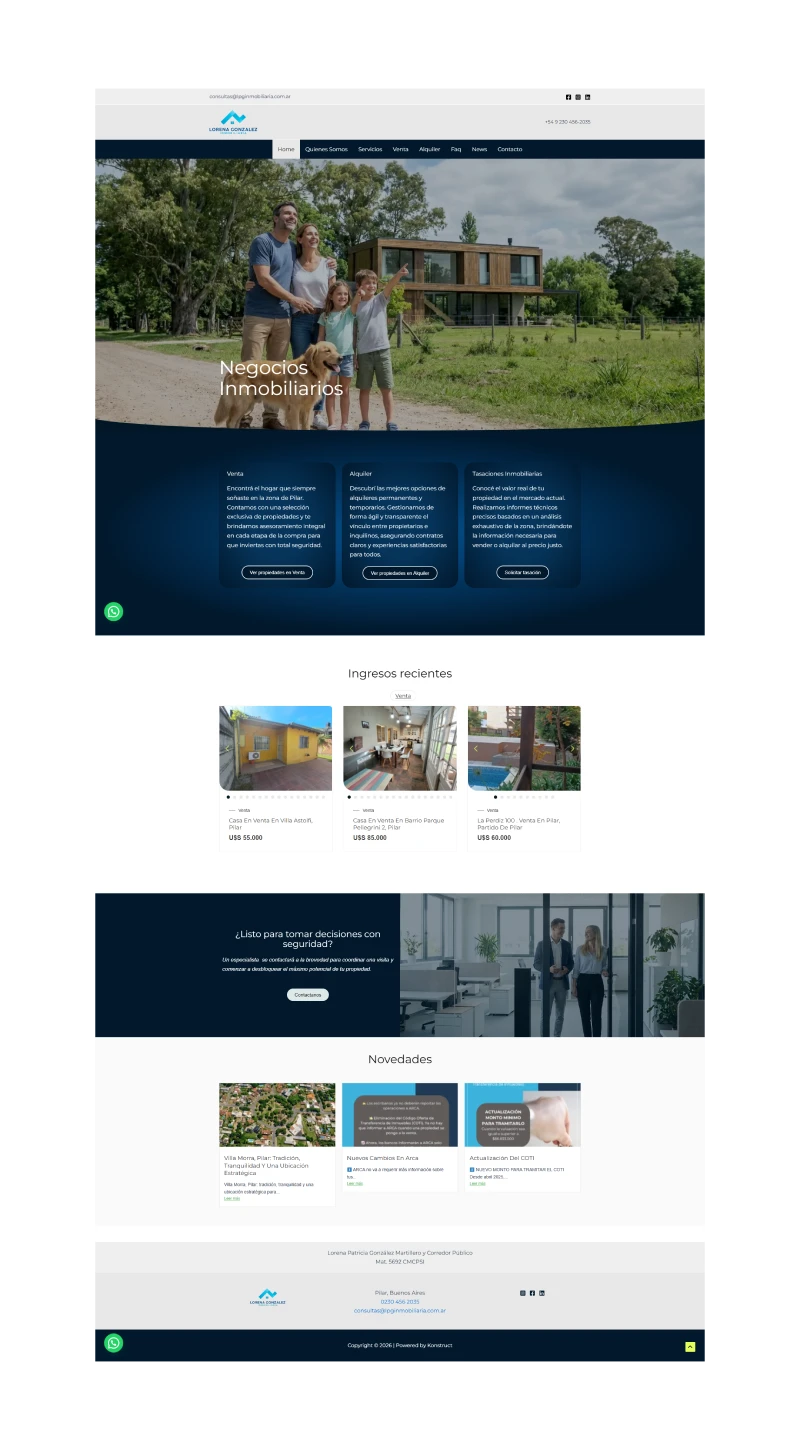 Lorena Gonzalez Inmobiliaria Pilar